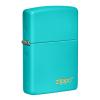 Zippo Flat Turquoise Zippo Lasered