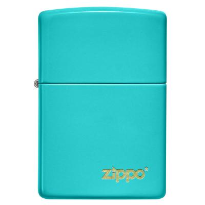 Zippo Flat Turquoise Zippo Lasered